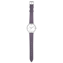 Load image into Gallery viewer, Pure Diamond Lilac Violet and Silver Watch | 36mm

