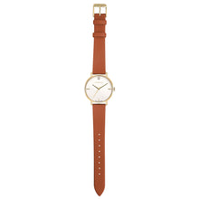 Load image into Gallery viewer, Pure Diamond Tenne Brown and Champagne Gold Watch | 36mm
