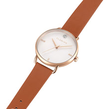 Load image into Gallery viewer, Pure Diamond Tenne Brown and Rose Gold Watch | 36mm
