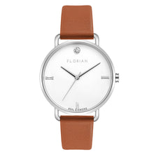 Pure Diamond Tenne Brown and Silver Watch | 36mm