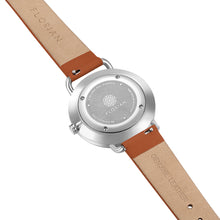 Load image into Gallery viewer, Pure Diamond Tenne Brown and Silver Watch | 36mm
