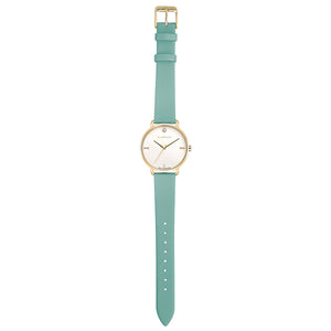Pure Diamond Pistachio Green and Champagne Gold Watch | 36mm