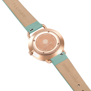 Pure Diamond Pistachio Green and Rose Gold Watch | 36mm
