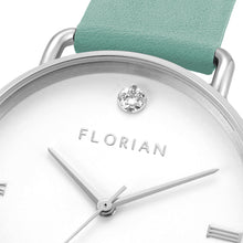 Load image into Gallery viewer, Pure Diamond Pistachio Green and Silver Watch | 36mm
