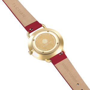 Pure Diamond Cherry Red and Champagne Gold Watch | 36mm