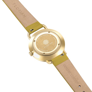 Pure Diamond Mustard Beige and Champagne Gold Watch | 36mm