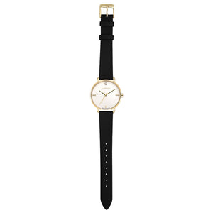 Pure Diamond Midnight Black and Champagne Gold Watch | 36mm