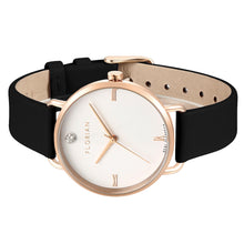 Pure Diamond Midnight Black and Rose Gold Watch | 36mm