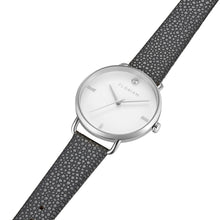 Load image into Gallery viewer, Pure Diamond Charcoal Grey and Silver Watch | 36mm
