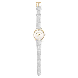 Pure Diamond Pearl White and Champagne Gold Watch | 36mm