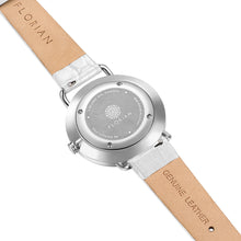 Load image into Gallery viewer, Pure Diamond Pearl White and Silver Watch | 36mm
