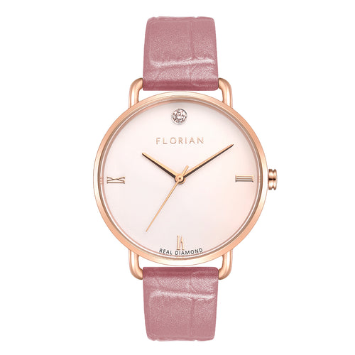 Pure Diamond Punchy Pink and Rose Gold Watch | 36mm