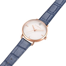 Load image into Gallery viewer, Pure Diamond Berry Blue and Rose Gold Watch | 36mm
