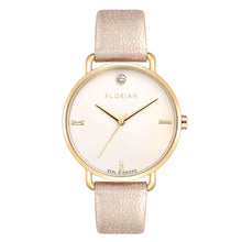 Load image into Gallery viewer, Pure Diamond Shinny Pinky and Champagne Gold Watch | 36mm
