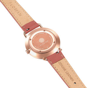 Pure Diamond Peachy Coral and Rose Gold Watch | 36mm