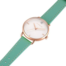 Load image into Gallery viewer, Pure Diamond Palm Green and Rose Gold Watch | 36mm
