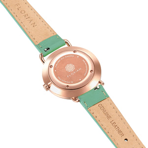 Pure Diamond Palm Green and Rose Gold Watch | 36mm