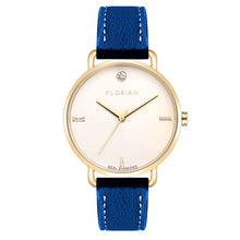 Load image into Gallery viewer, Pure Diamond Frenchy Blue and Champagne Gold Watch | 36mm
