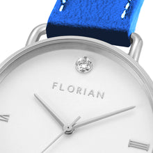 Load image into Gallery viewer, Pure Diamond Frenchy Blue and Silver Watch | 36mm
