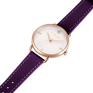 Pure Diamond Orchid Purple and Rose Gold Watch | 36mm