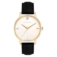 Load image into Gallery viewer, Classic Diamond Eagle Black and Champagne Gold Watch | 36mm
