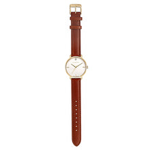 Load image into Gallery viewer, Classic Diamond Timber Tan and Champagne Gold Watch | 36mm
