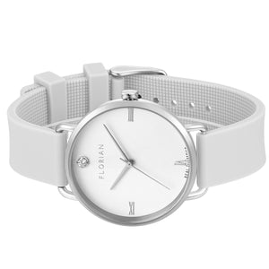 Pure Diamond Pure White and Silver Watch | 36mm