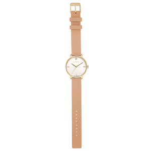 Pure Diamond Sea Coral and Champagne Gold Watch | 36mm