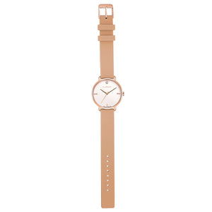Pure Diamond Sea Coral and Rose Gold Watch | 36mm