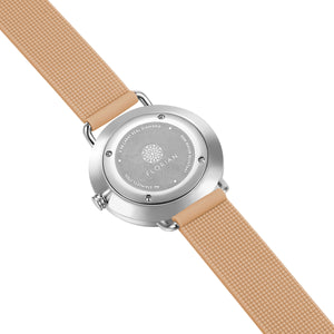 Pure Diamond Sea Coral and Silver Watch | 36mm