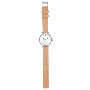 Pure Diamond Sea Coral and Silver Watch | 36mm