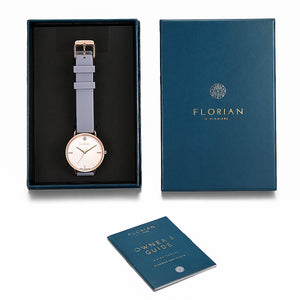 Pure Diamond Lilac Violet and Rose Gold Watch | 36mm