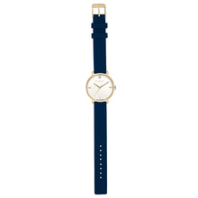 Pure Diamond Navy Blue and Champagne Gold Watch | 36mm