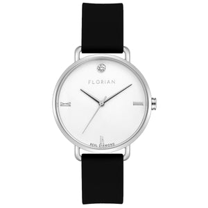 Pure Diamond Pure Black and Silver Watch | 36mm