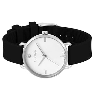 Pure Diamond Pure Black and Silver Watch | 36mm