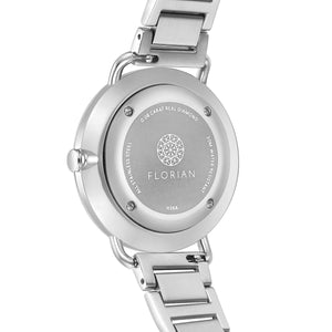 Ocean Diamond MOP Dial Silver Bracelet Watch | 36mm