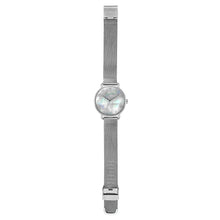 Candy Diamond Colorful MOP Dial Silver Mesh Watch | 36mm