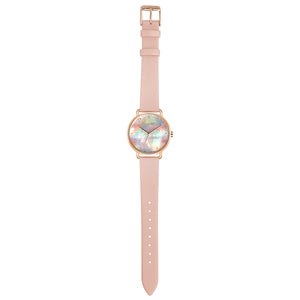 Candy Diamond Colorful MOP Dial Sea Coral and Rose Gold Watch | 36mm