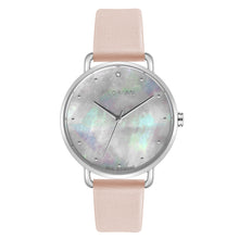 Candy Diamond Colorful MOP Dial Sea Coral and Silver Watch | 36mm