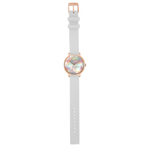 Candy Diamond Colorful MOP Dial Pure White and Rose Gold Watch | 36mm
