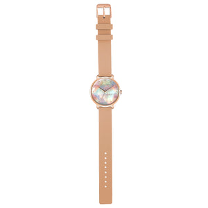 Candy Diamond Colorful MOP Dial Sea Coral and Rose Gold Watch | 36mm