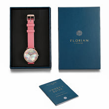 Load image into Gallery viewer, Candy Diamond Colorful MOP Dial Panther Pink and Rose Gold Watch | 36mm
