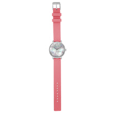 Candy Diamond Colorful MOP Dial Panther Pink and Silver Watch | 36mm