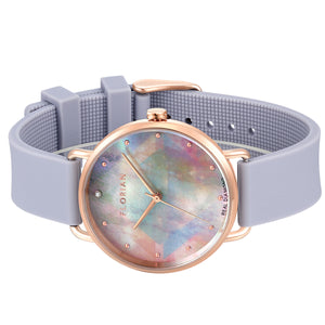 Candy Diamond Colorful MOP Dial Lilac Violet and Rose Gold Watch | 36mm