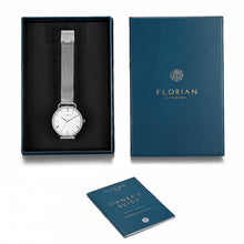 Load image into Gallery viewer, Classic Roman Silver White Dial Silver Mesh Watch | 36mm
