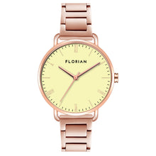 Load image into Gallery viewer, Classic Roman Lemon Yellow Dial Rose Gold Bracelet Watch | 36mm
