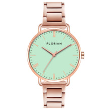Load image into Gallery viewer, Classic Roman Palm Green Dial Rose Gold Bracelet Watch | 36mm
