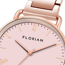 Load image into Gallery viewer, Classic Roman Pastel Pink Dial Rose Gold Bracelet Watch | 36mm
