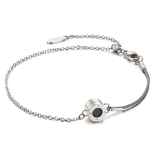 Load image into Gallery viewer, Aroma Rainbow Diamond Cool Grey and Silver Bracelet
