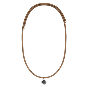 Aroma Magnetic Cocoa Brown Stress Relief Necklace